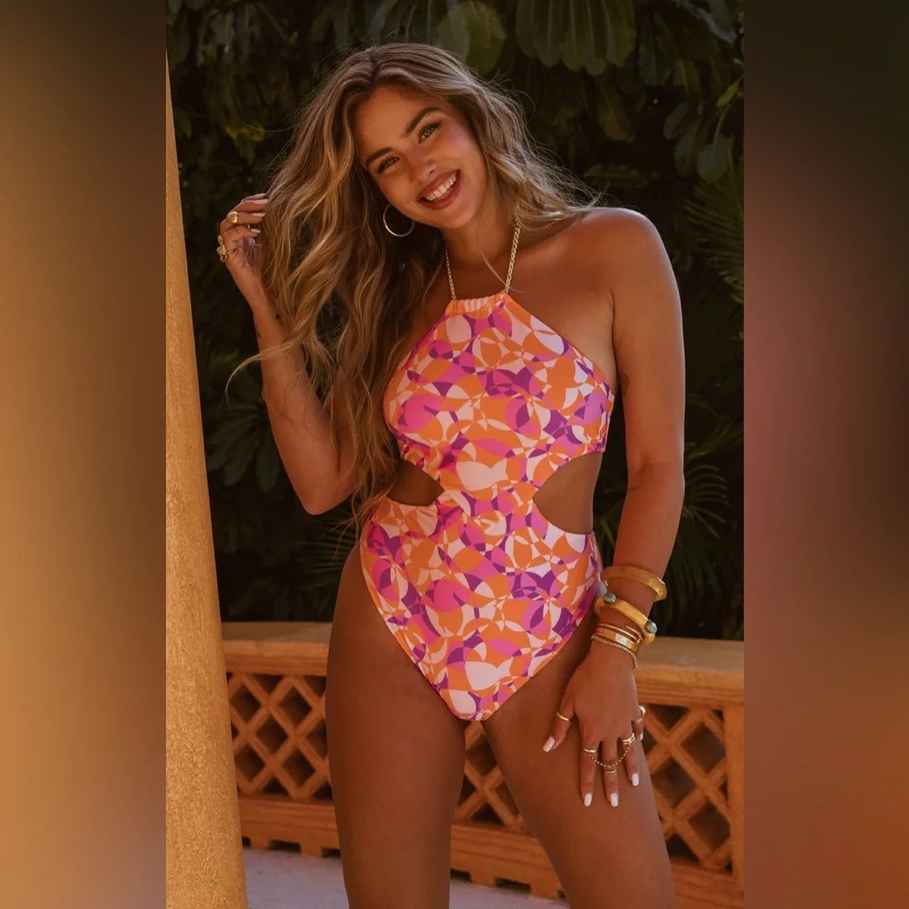 Show Me Your Mumu Costa One Piece Summer Swimsuit size S
